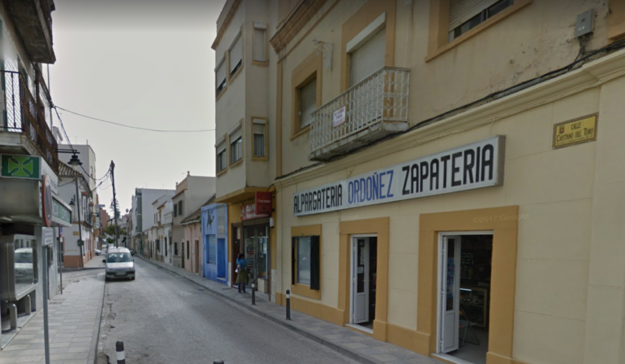 Una de las calles del Barrio de La Caridad.
