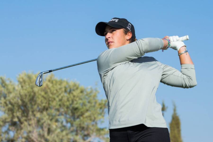 Maria Parra, en un torneo del antiguo Symetra Tour, hoy Epson Tour