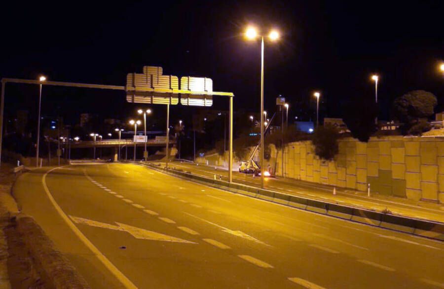 Nuevo alumbrado Acceso Norte