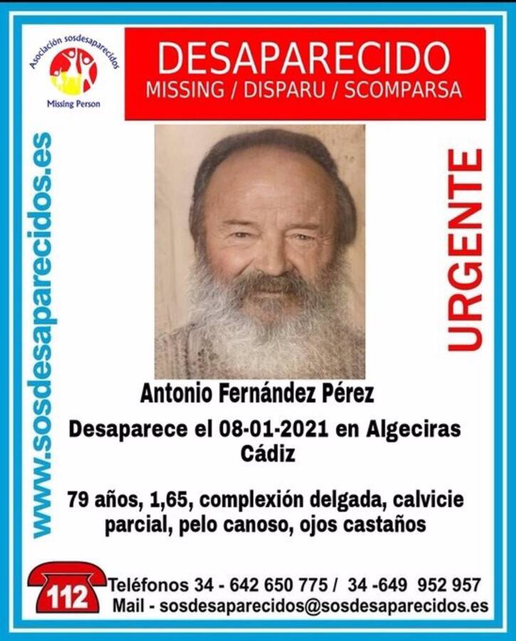 Cádiz.- Sucesos.- Buscan a un anciano desaparecido en Algeciras