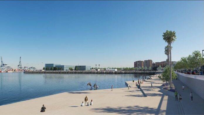 Proyecto Lago Marítimo imagen de archivo. 