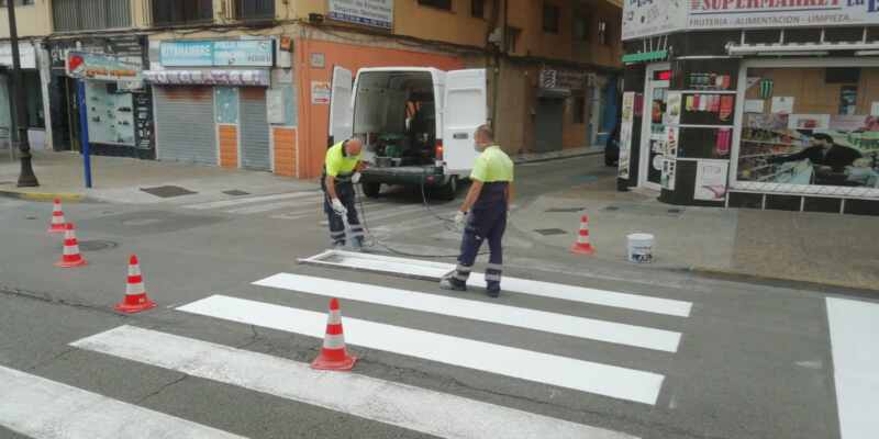 Pintado pasos cebra