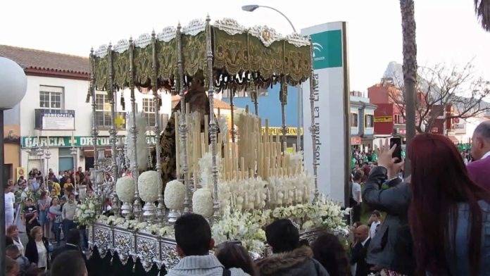 Imagen de archivo de la Semana Santa de La Línea. 