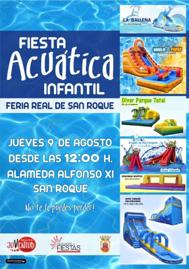 fiesta infantil acuatica feria real 18