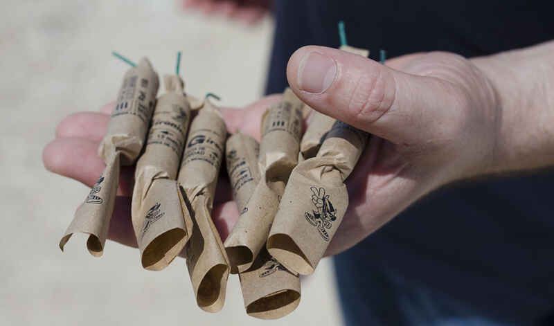 Muestra de petardos. Imagen de archivo. 