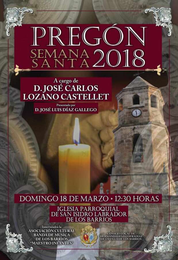 Cartel Pregón Semana Santa 2018 Cartel Pregón Semana Santa 2018