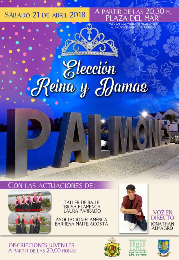 Prueba Cartel Elección Reina y Damas Palmones Prueba Cartel Elección Reina y Damas Palmones