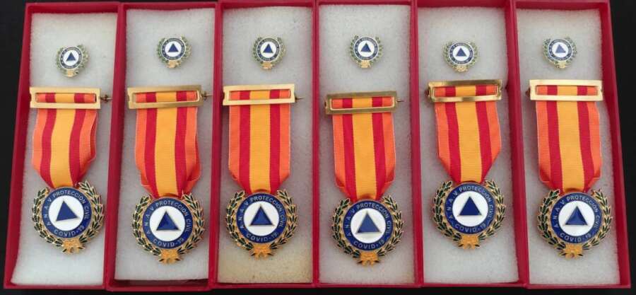 medallas protección civil