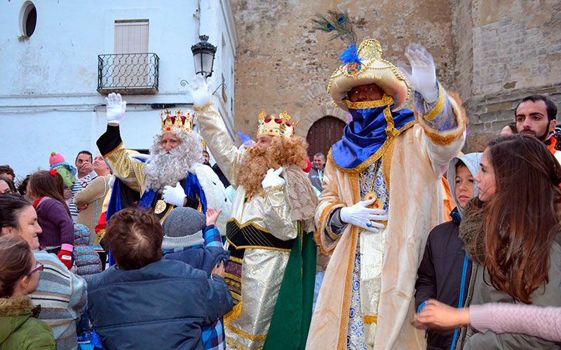 Imagen de archivo de una recepción de los Reyes Magos en Tarifa. 