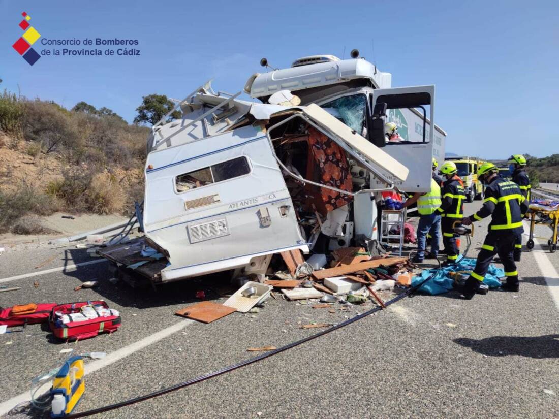 Cádiz.- Gobierno confirma como violencia de género la muerte de la mujer del accidente de la autocaravana en Los Barrios