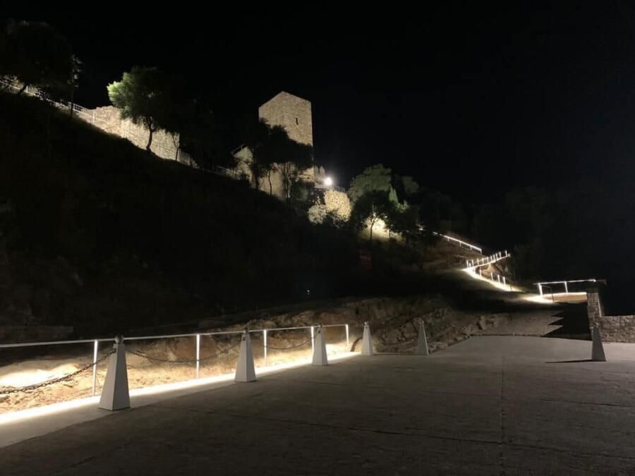 obras entrada castillo