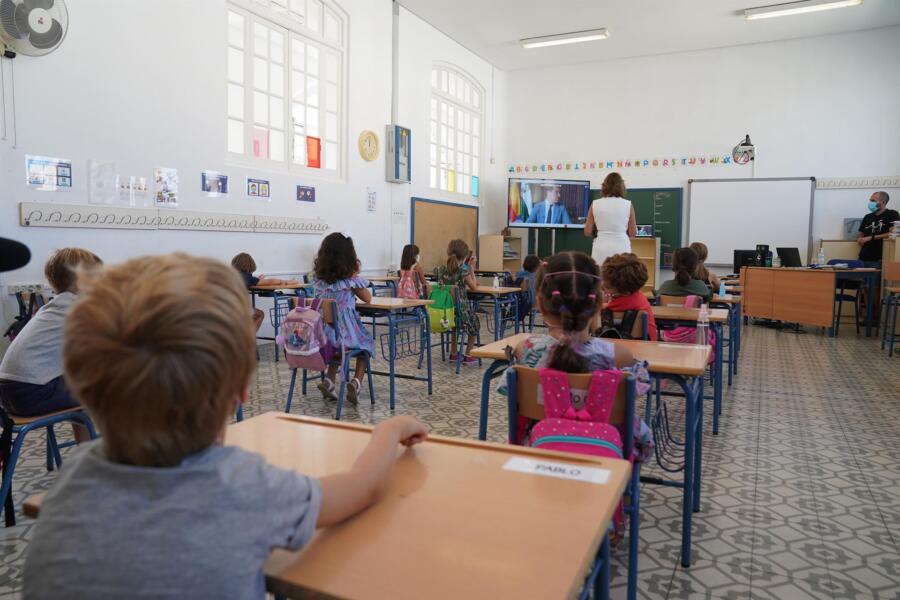 Aula covid Europa Press