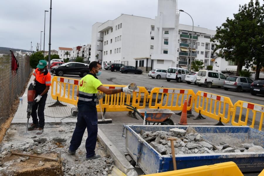 Obras en barriada La Paz 1