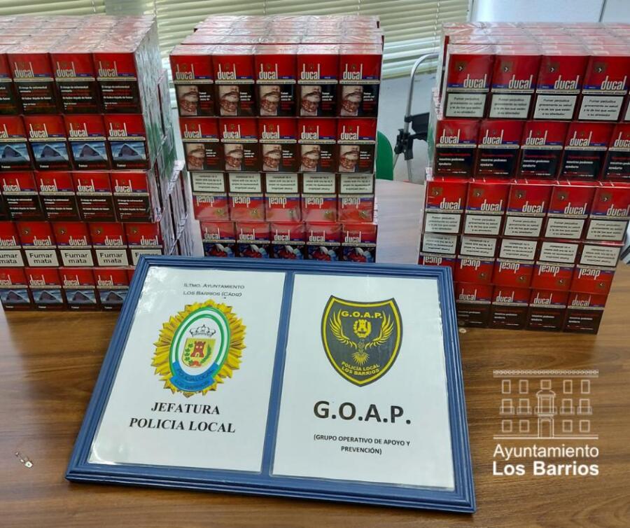 GOAP tabaco de contrabando en Palmones.