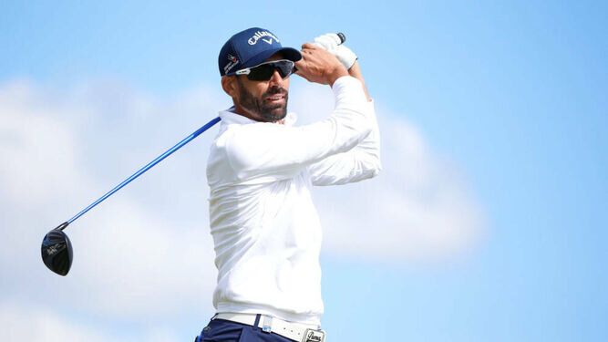 El golfista Álvaro Quirós, durante un torneo