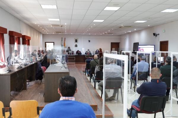 Sala en la sede de Algeciras de la Audiencia Provincial de Cádiz donde se celebró el macrojuicio por narcotráfico. EFE/Archivo