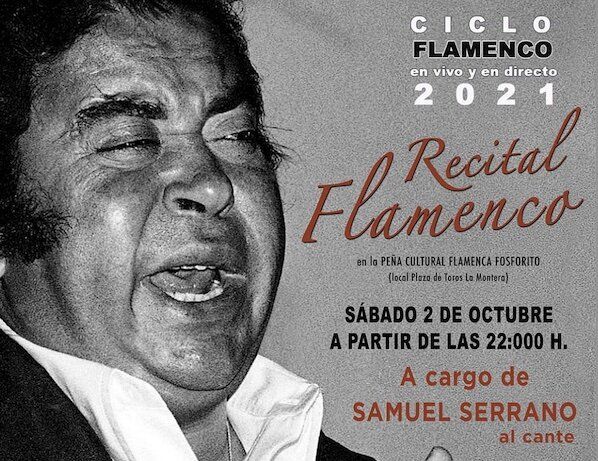 Cartel del recital flamenco en honor al cantaor Terremoto de Jerez.