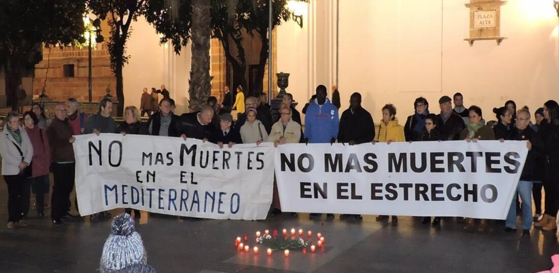 Cartel de la concentración de la Adpha en Algeciras