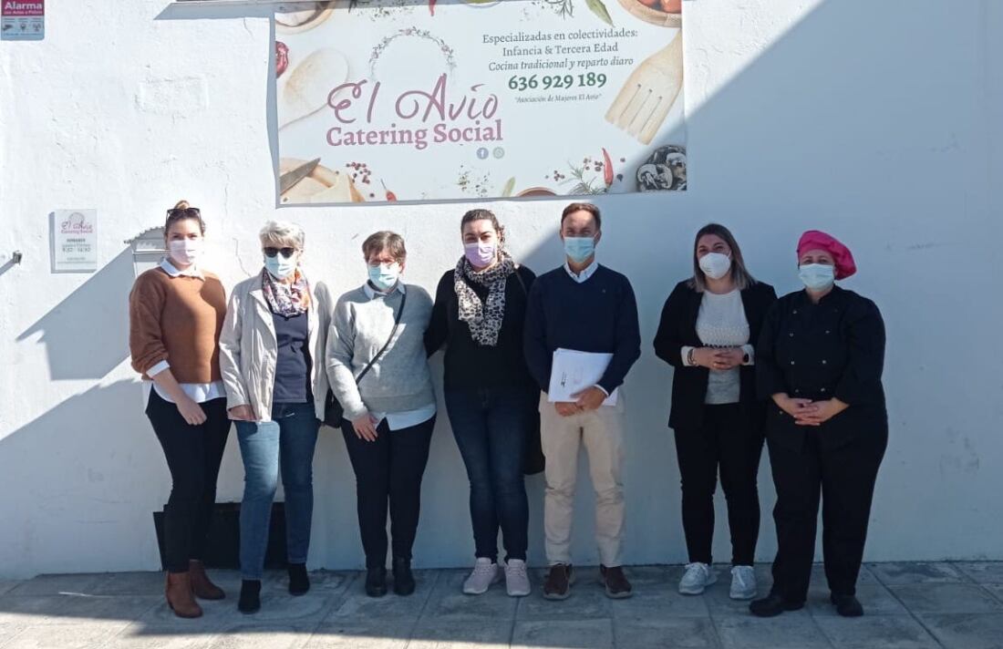 David de la Encina con representantes de El Avio de Jimena