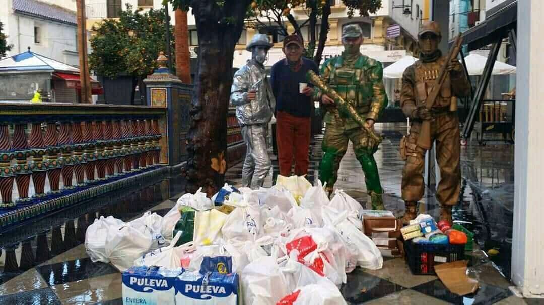 Recogida de alimentos que se desarrolló en beneficio a Cáritas en Algeciras el año pasado.