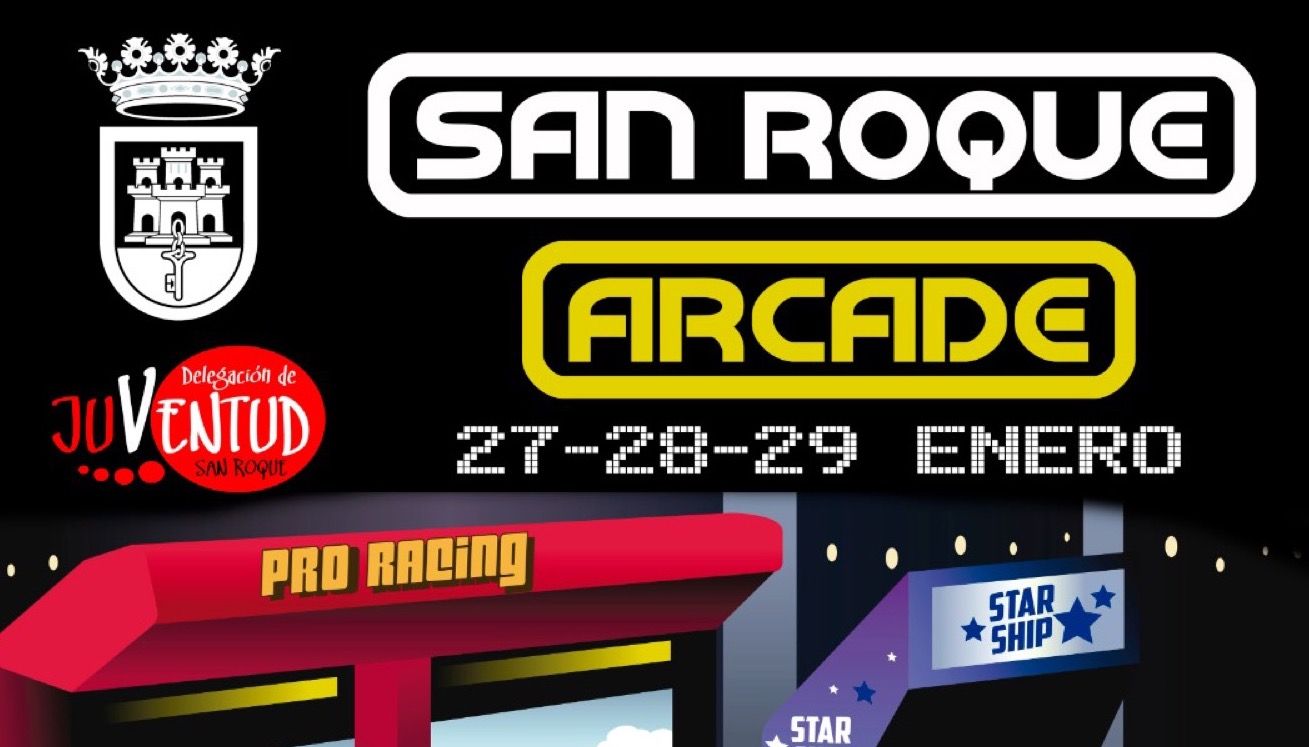 El cartel promocional de San Roque Arcade. 