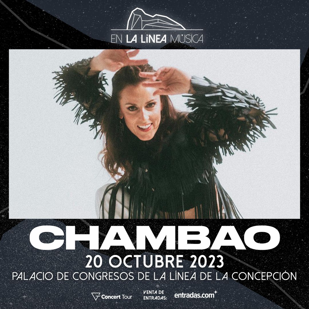 Cartel anunciador del concierto de Chambao 'En La Línea Música'.