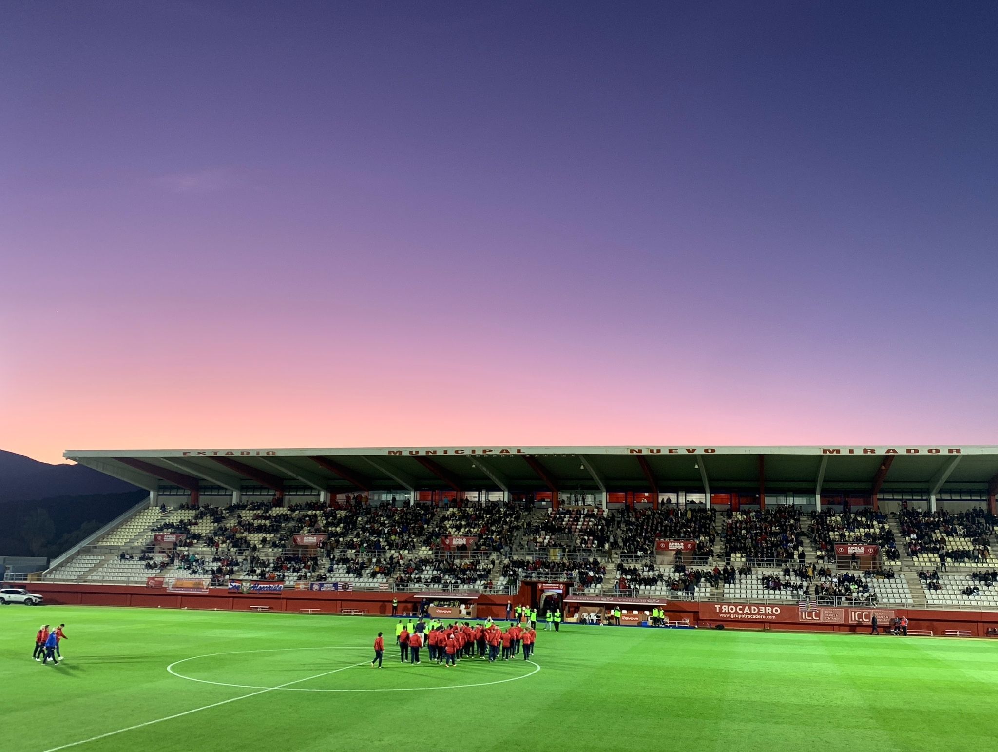 Imagen del Estadio Nuevo Mirador en un partido del Algeciras CF 