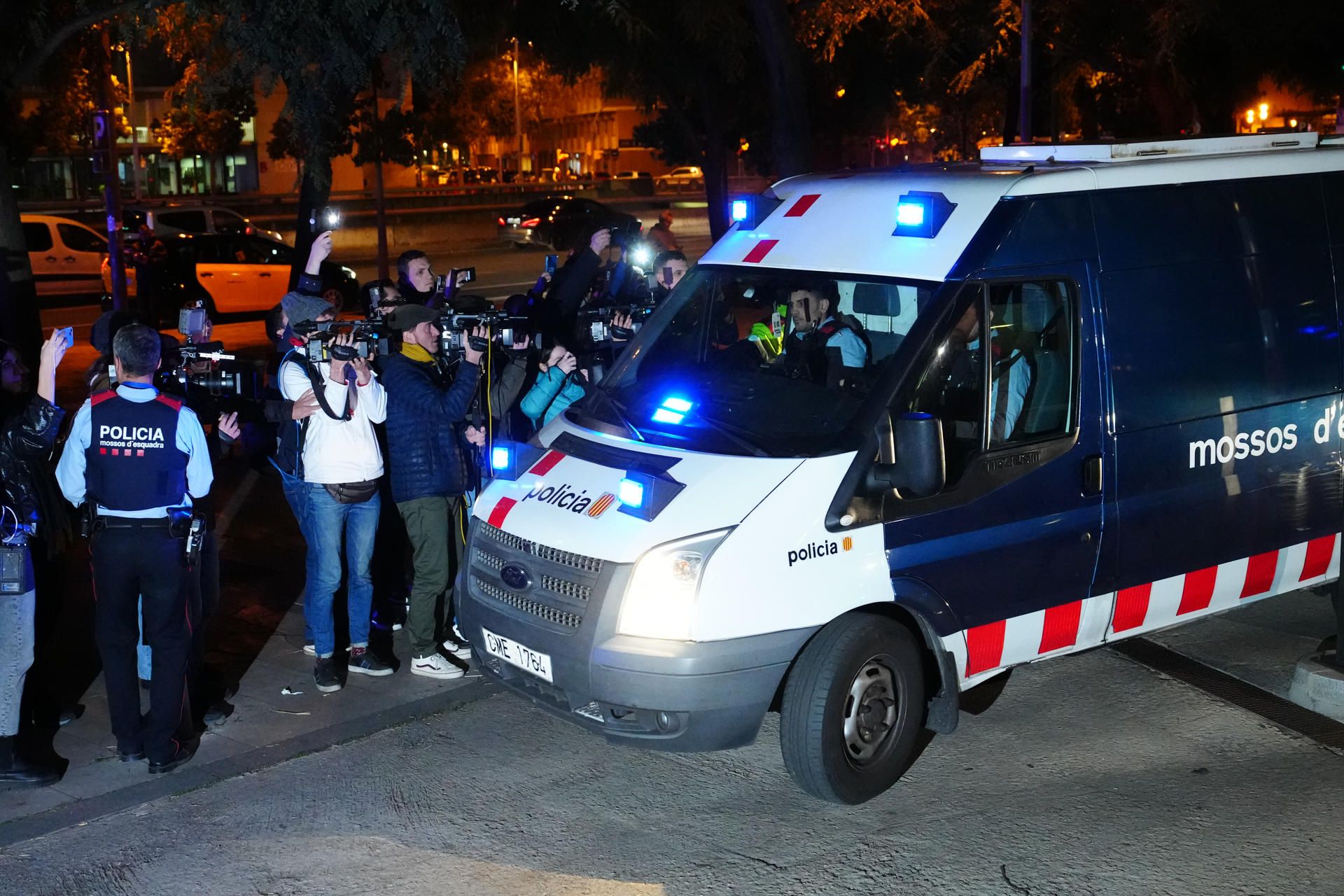 Momento de la detención de Alves. Momento de la detención de Alves.