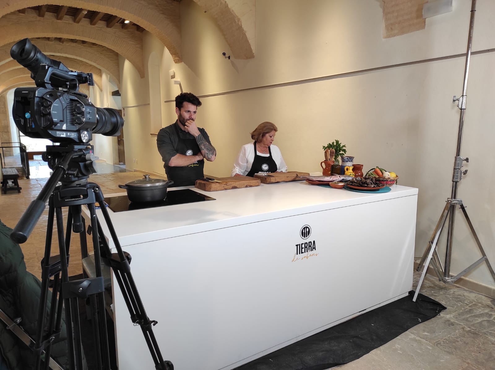 Detrás de las cámaras del programa número 100 de "Tierra de Sabores" en Tarifa.  