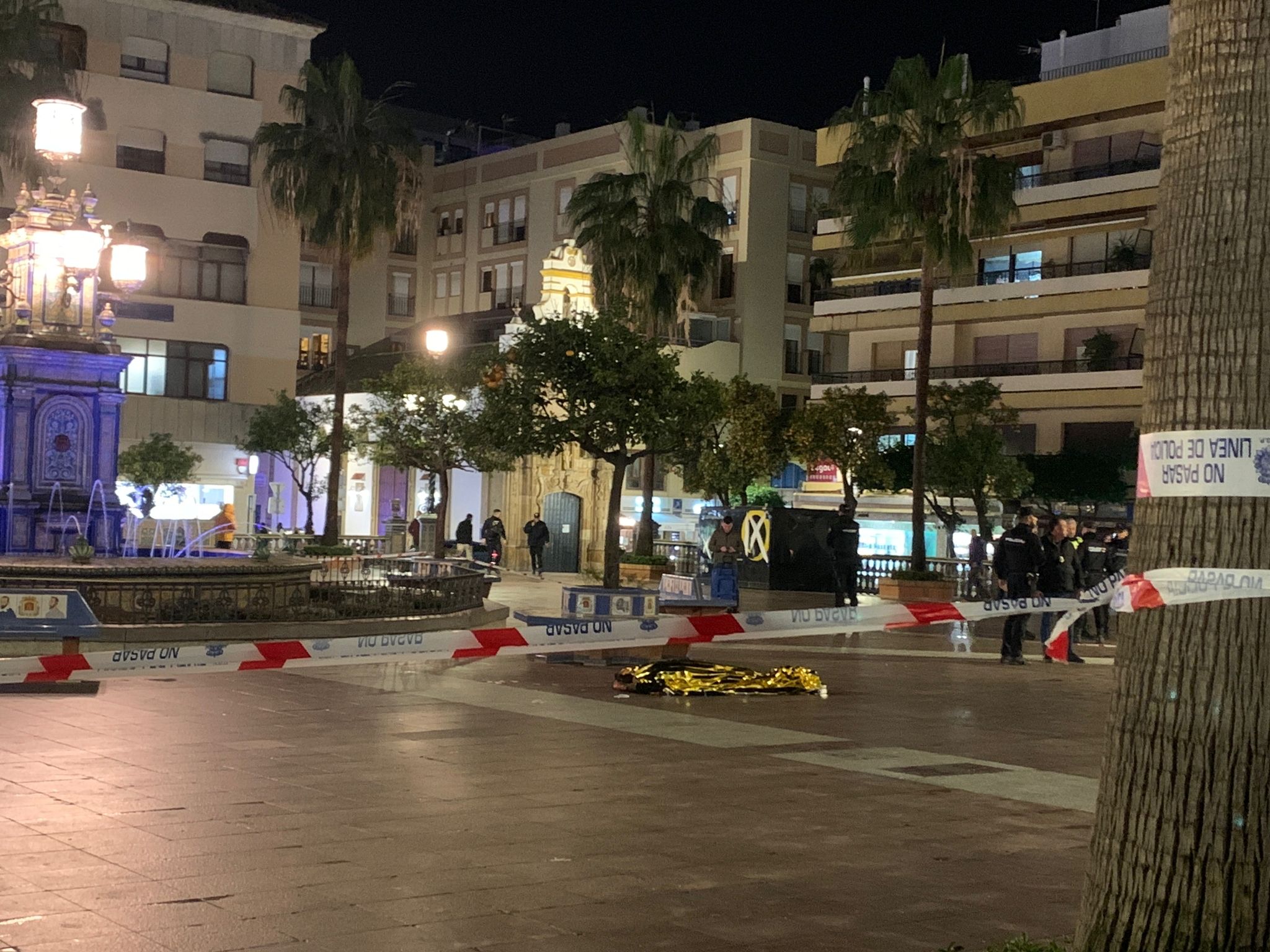 Asesinan al sacristán de La Palma en la Plaza Alta de Algeciras. Foto: F.M./8Directo.