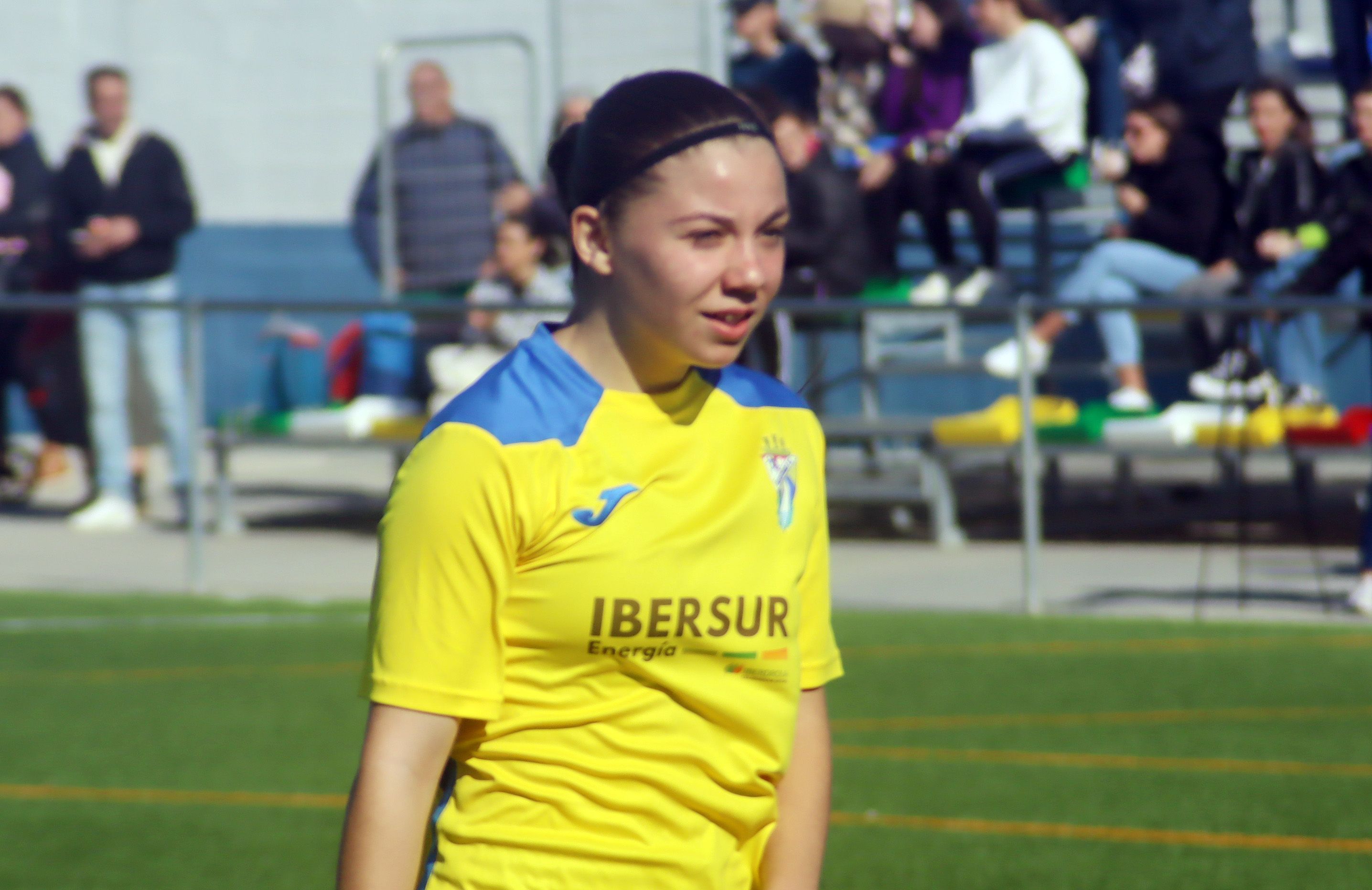 Fátima Díaz Bonora, jugadora del CD Algeciras FS durante un partido/FOTO: Axel S.C.