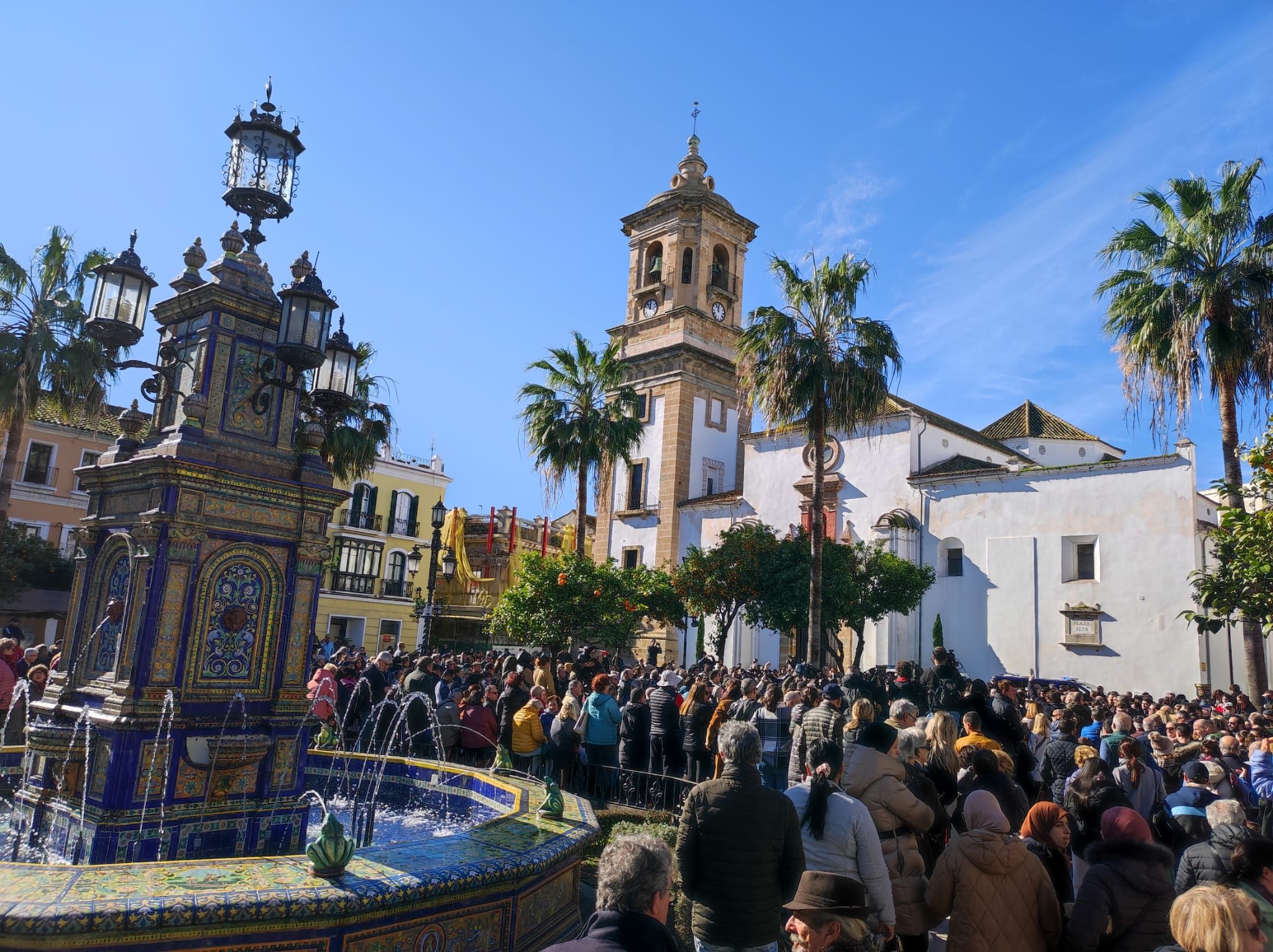 Condena unánime al ataque y asesinato de Diego Valencia, el sacristán de la Iglesia de La Palma. Foto: B. J./8Directo. 