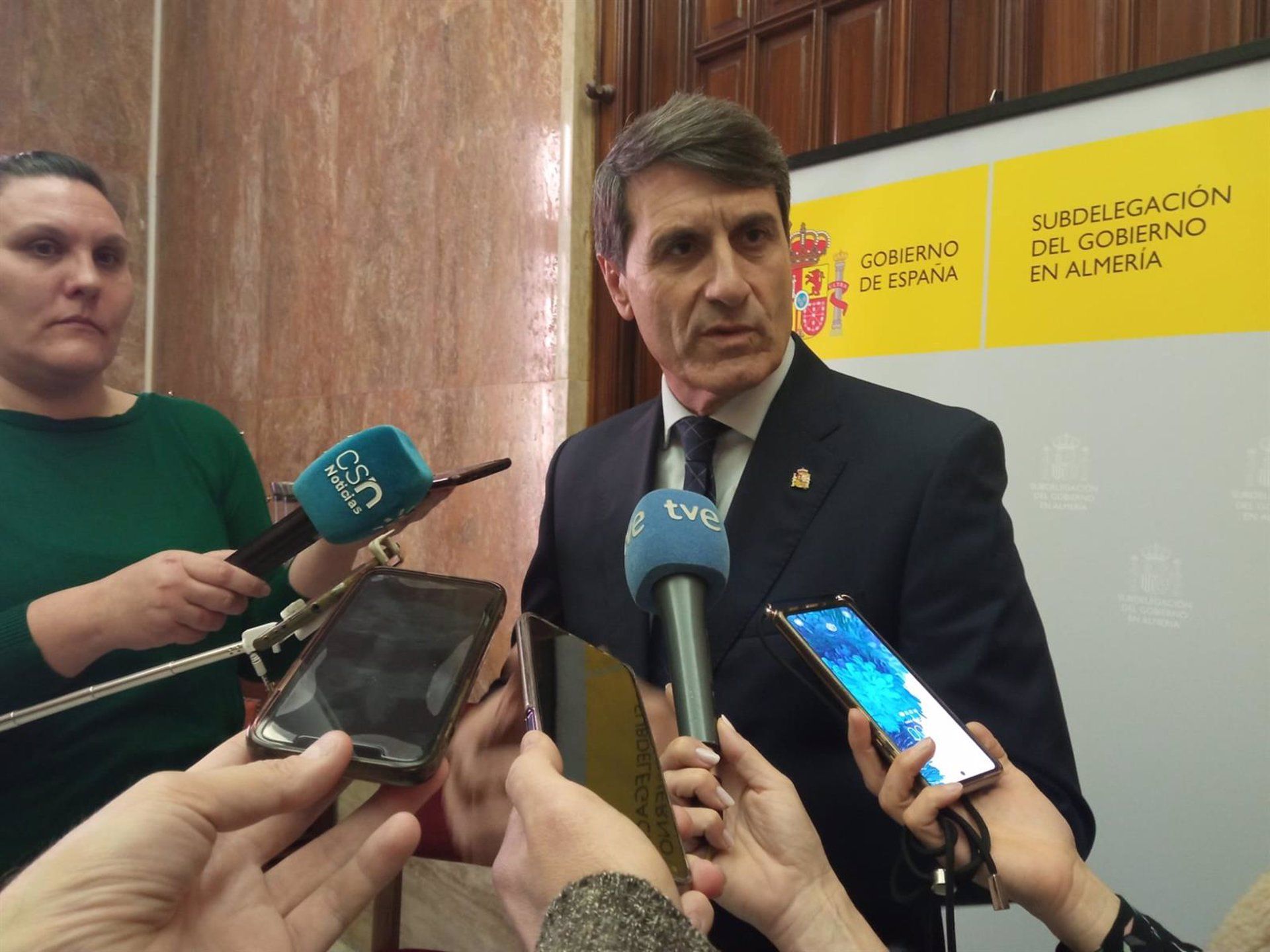 El delegado del Gobierno en Andalucía, Pedro Fernández. El delegado del Gobierno en Andalucía pide a Gibraltar unidad ante el contrabando