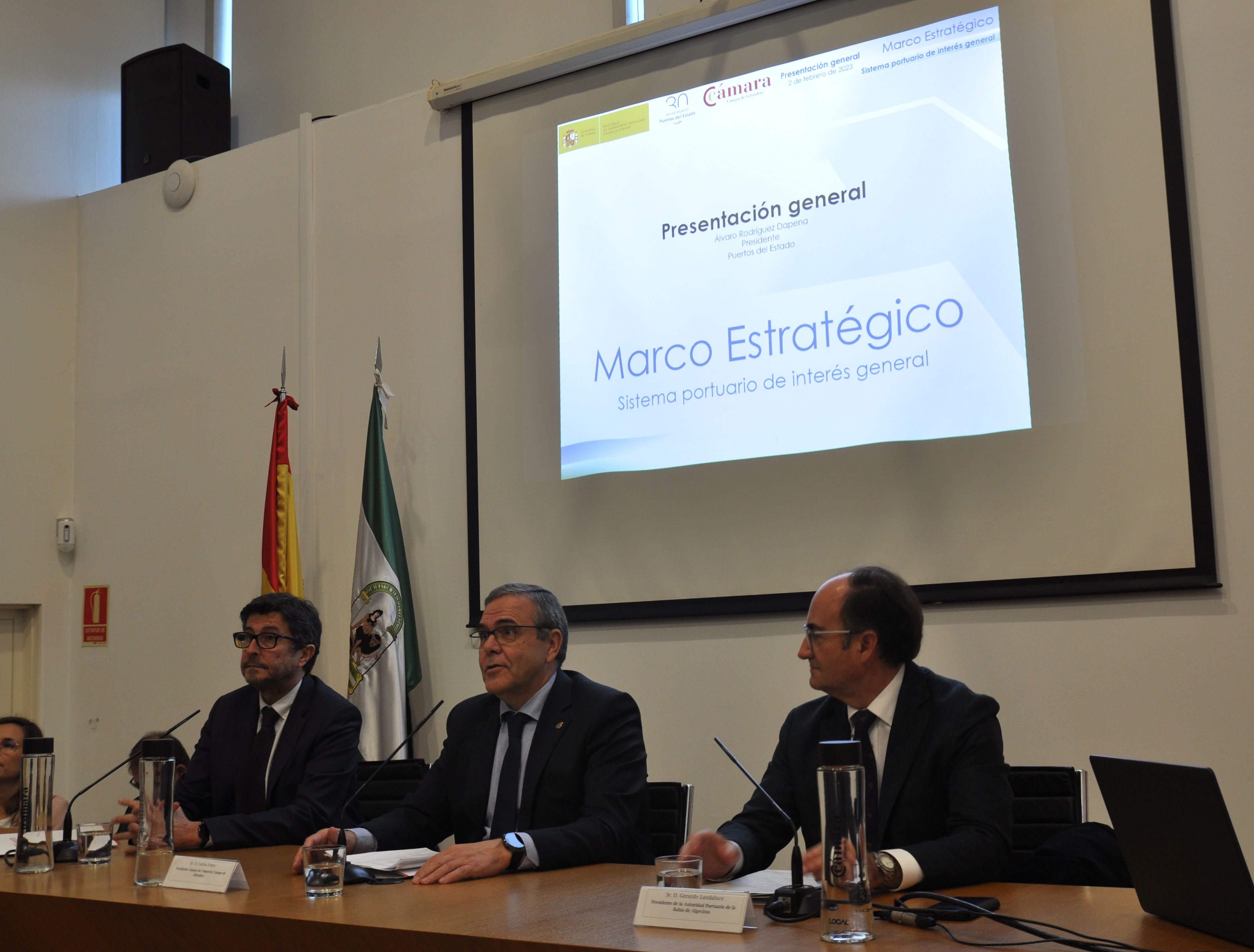 El presidente de Puertos del Estado en Algeciras. 