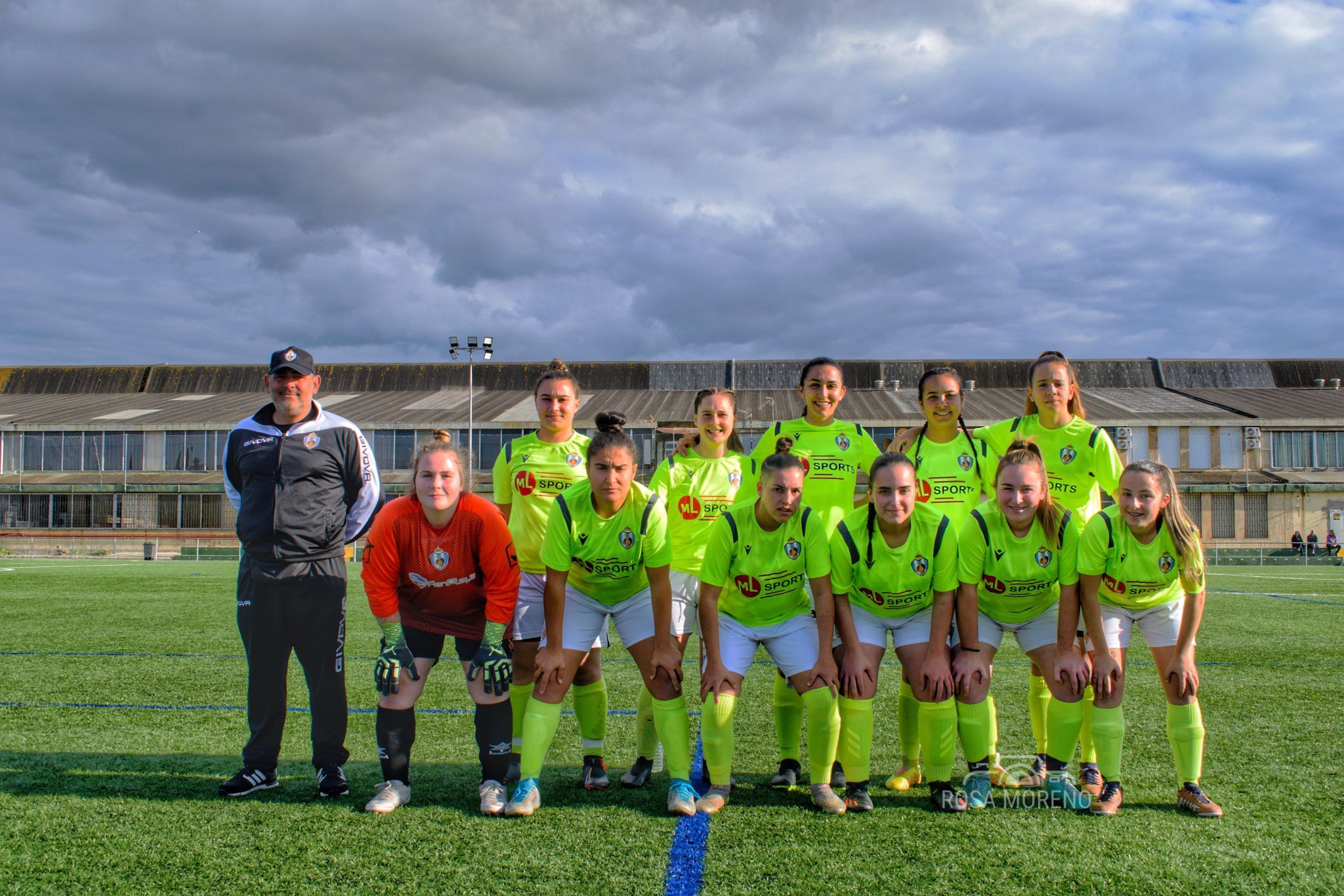 Formación del Linense FCB en Puerto Real