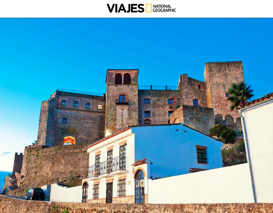 Captura de pantalla del artículo en el que National Geographic ha elegido a Castellar como uno de los pueblos más bonitos de España, con una imagen del castillo. Castellar celebra este martes 1 de octubre el Día de Los Pueblos más Bonitos de España