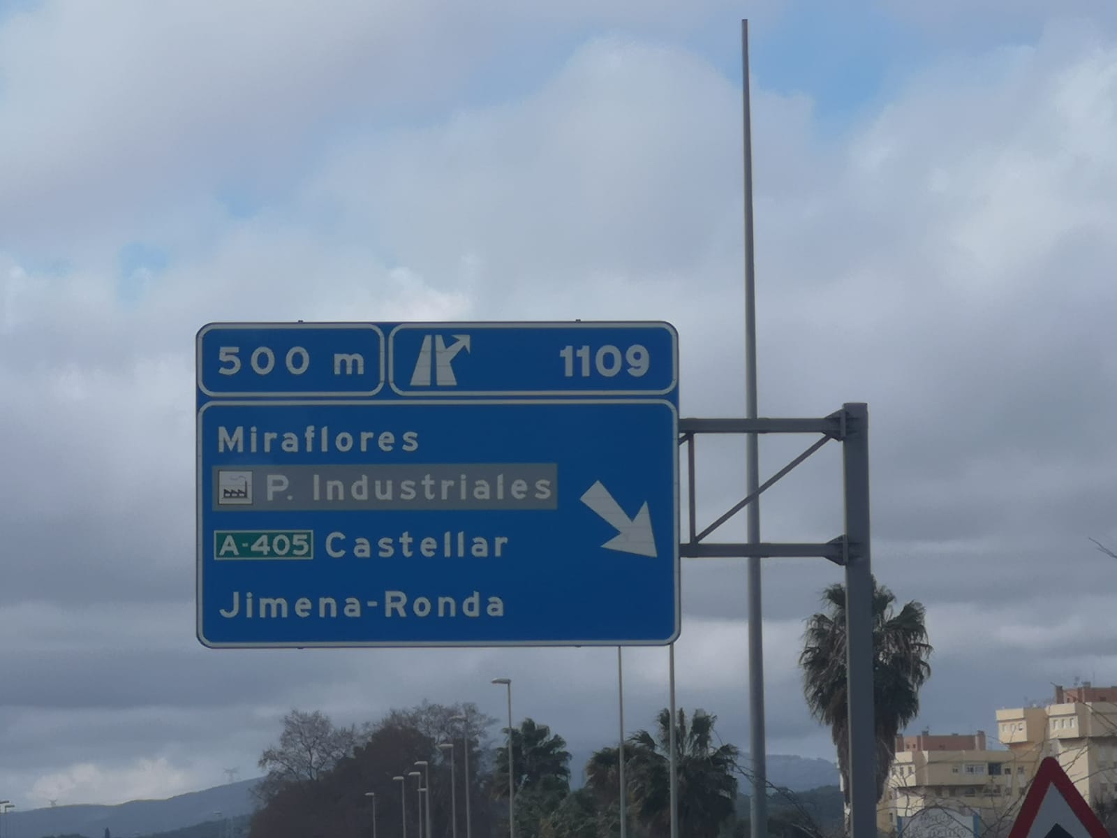 Nueva señalética de la A-7 a su paso por el Campo de Gibraltar