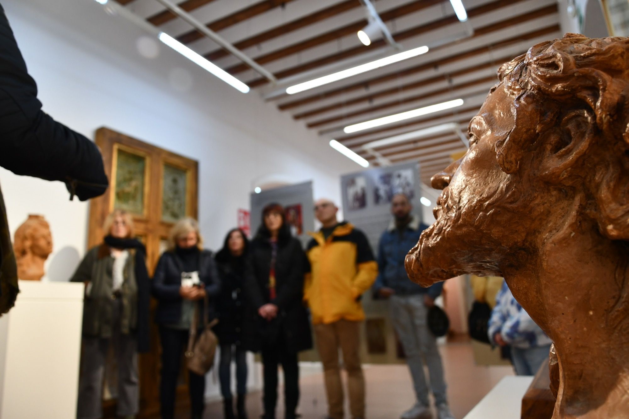 Una visita guiada pone al descubierto cómo creaba Luis Ortega Brú.