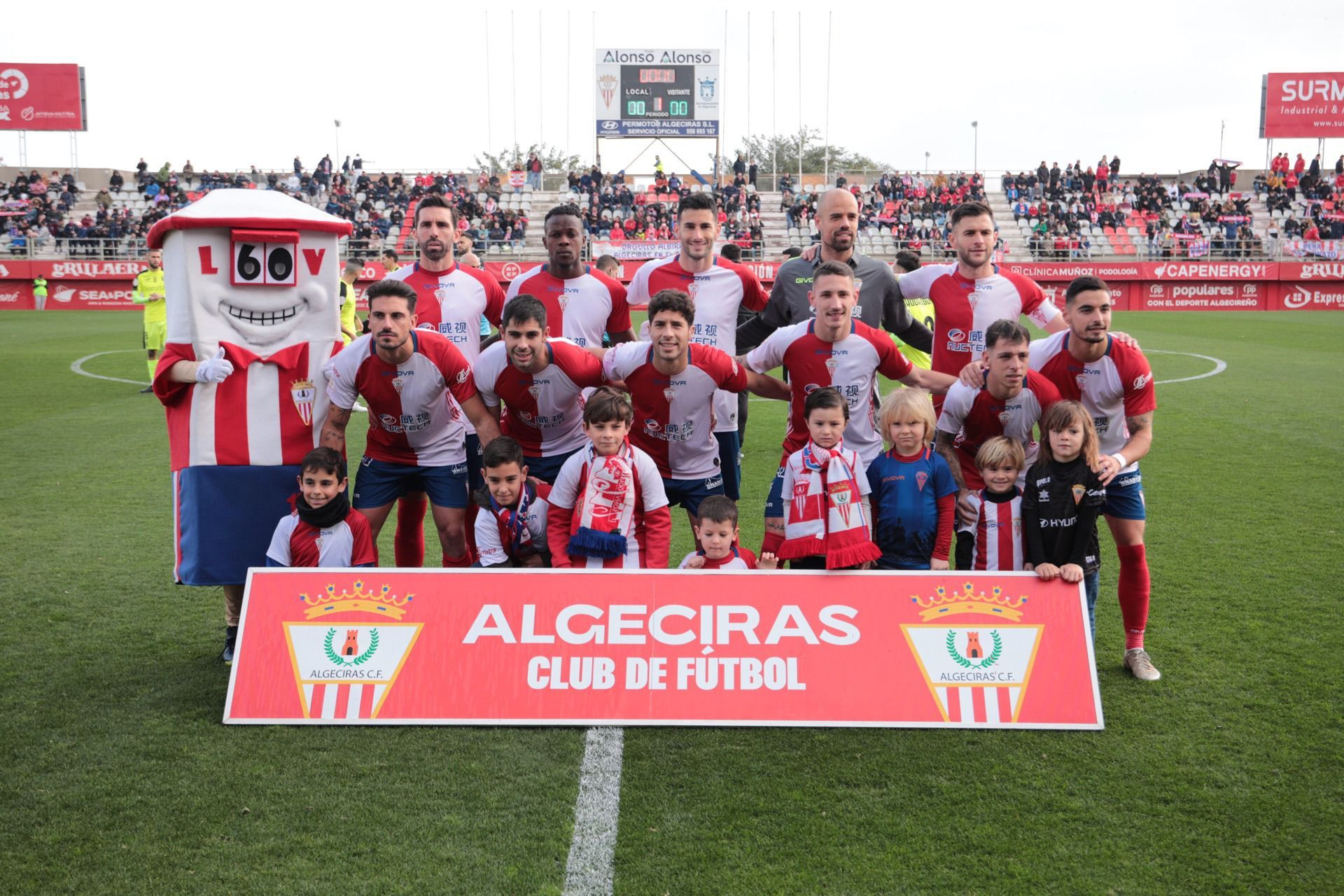 El once del Algeciras que no pudo con el colista. FOTO: ACF