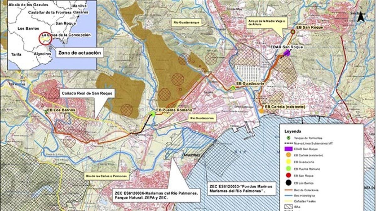 Proyecto para la depuradora de San Roque y Los Barrios.