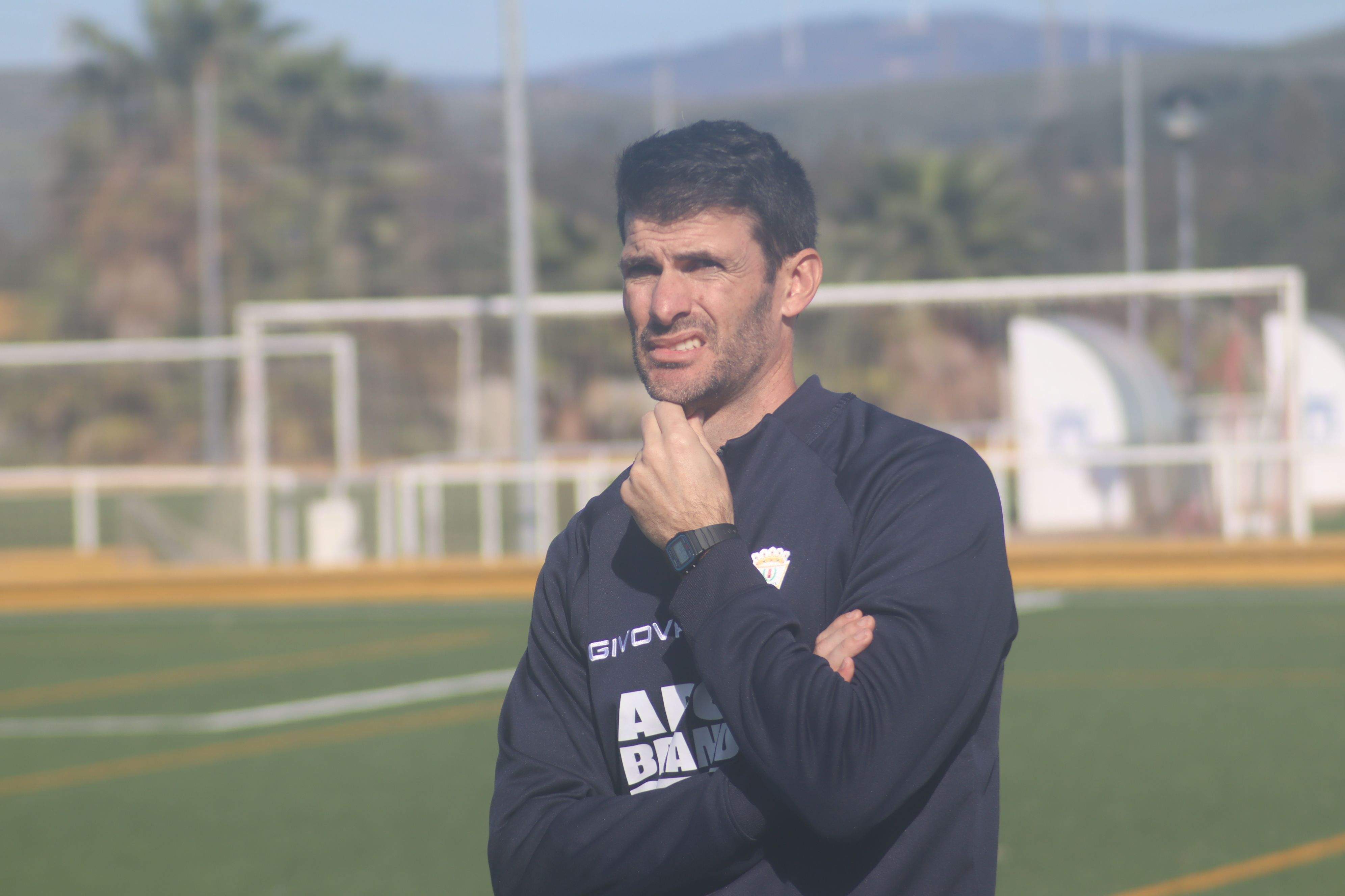 Dani Alba, entrenador del juvenil Algeciras Club de Fútbol/Foto Axel S.C.