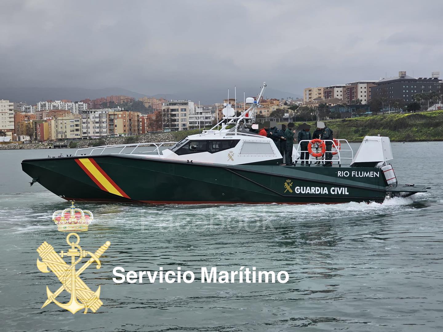 La nueva lancha 'Río Flumen' del Servicio Marítimo de la Guardia Civil de Algeciras.
