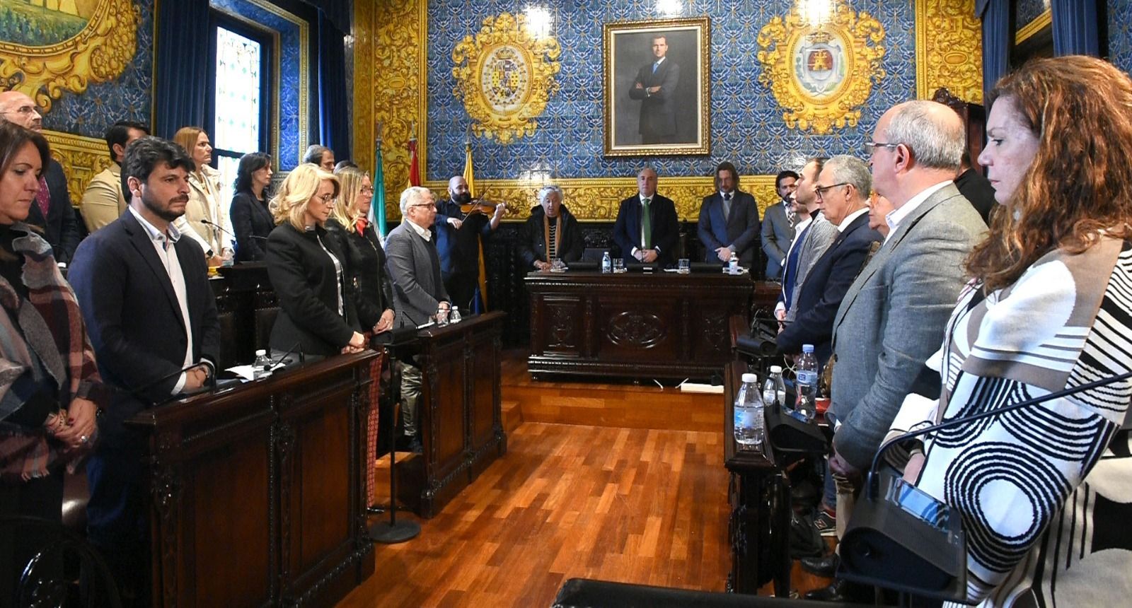 Concentración silenciosa en apoyo al pueblo de Ucrania. Algeciras.