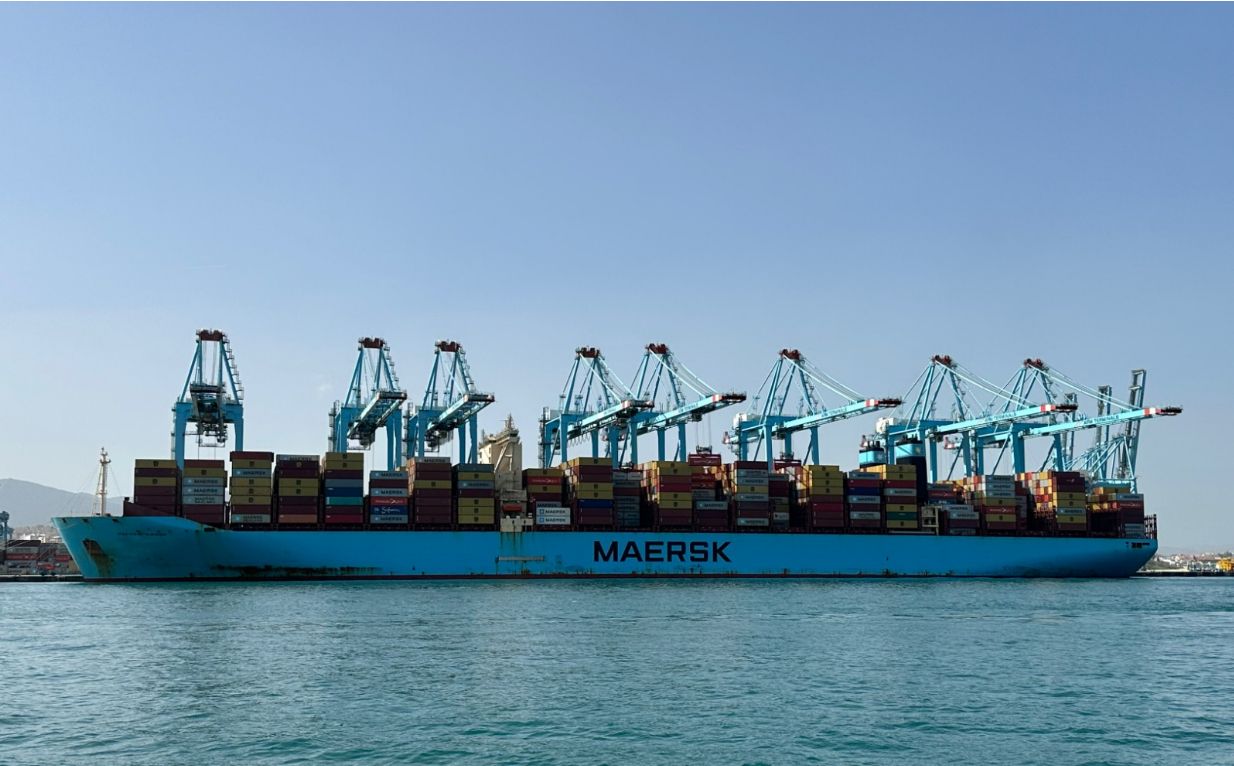 El 'Mayview Maersk', durante su estancia en Algeciras.
