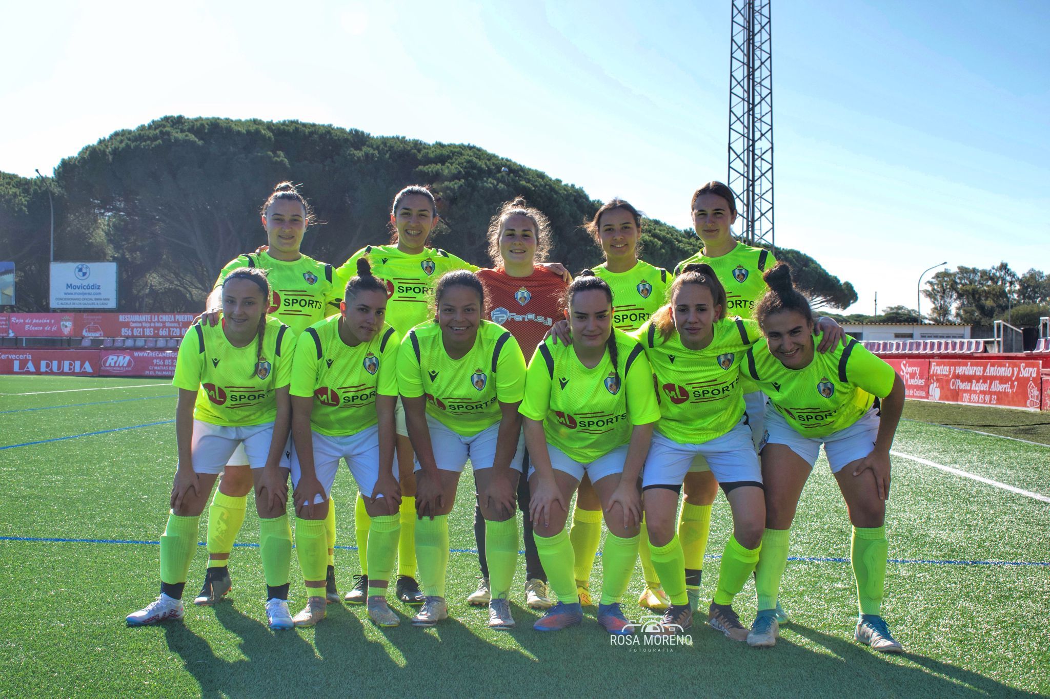 Formación del Linense FCB en El Puerto de Santa María