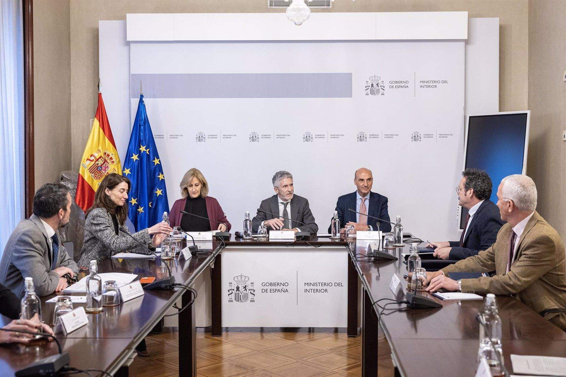Reunión de los ministros del Interior y Justicia con el fiscal general del Estado sobre la lucha contra el narcotráfico en Campo de Gibraltar. - MIGUEL BERROCAL/MINISTERIO DEL INTERIOR.