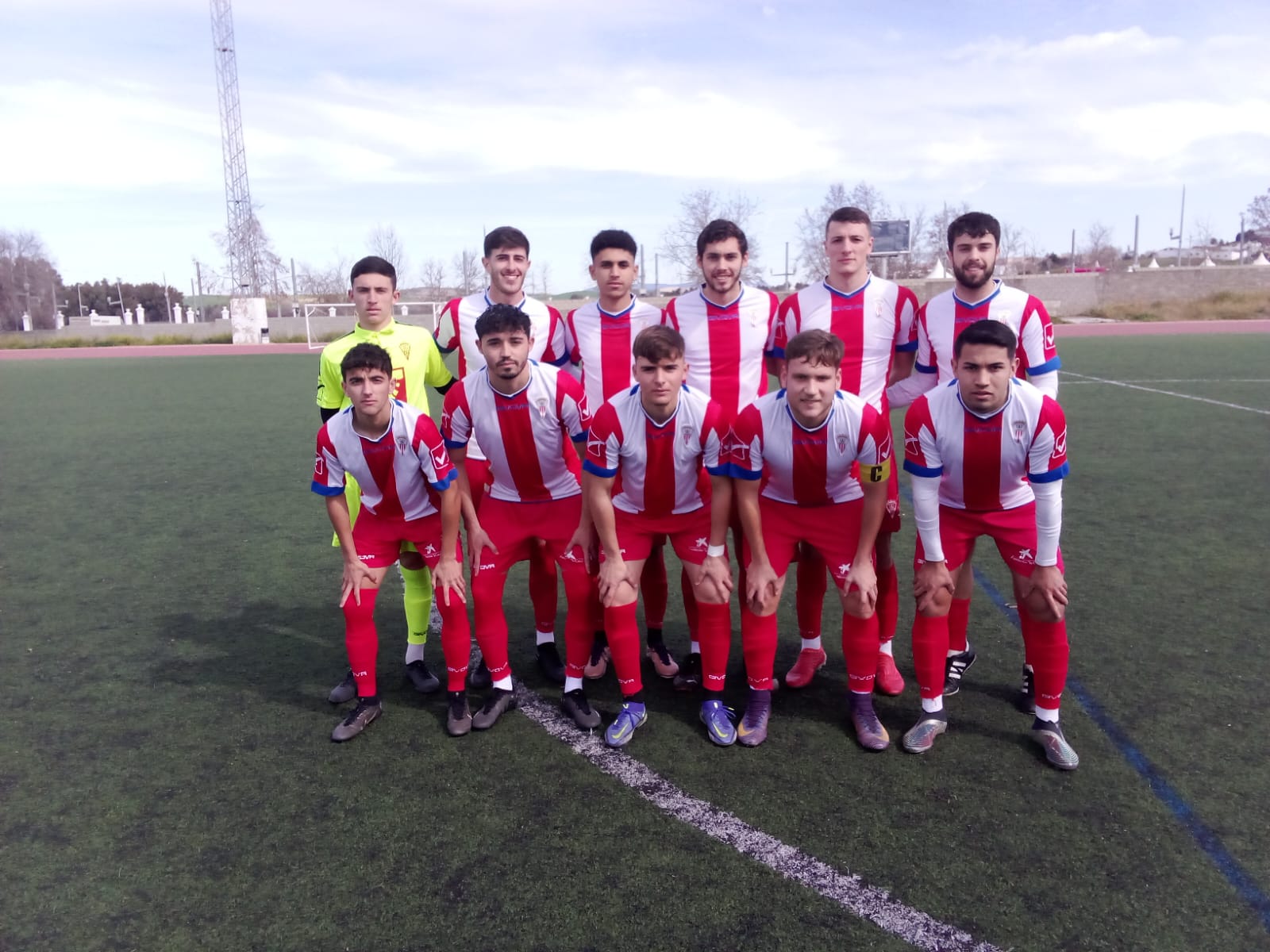 Formación del Algeciras CF B en casa de la UD Villamartín