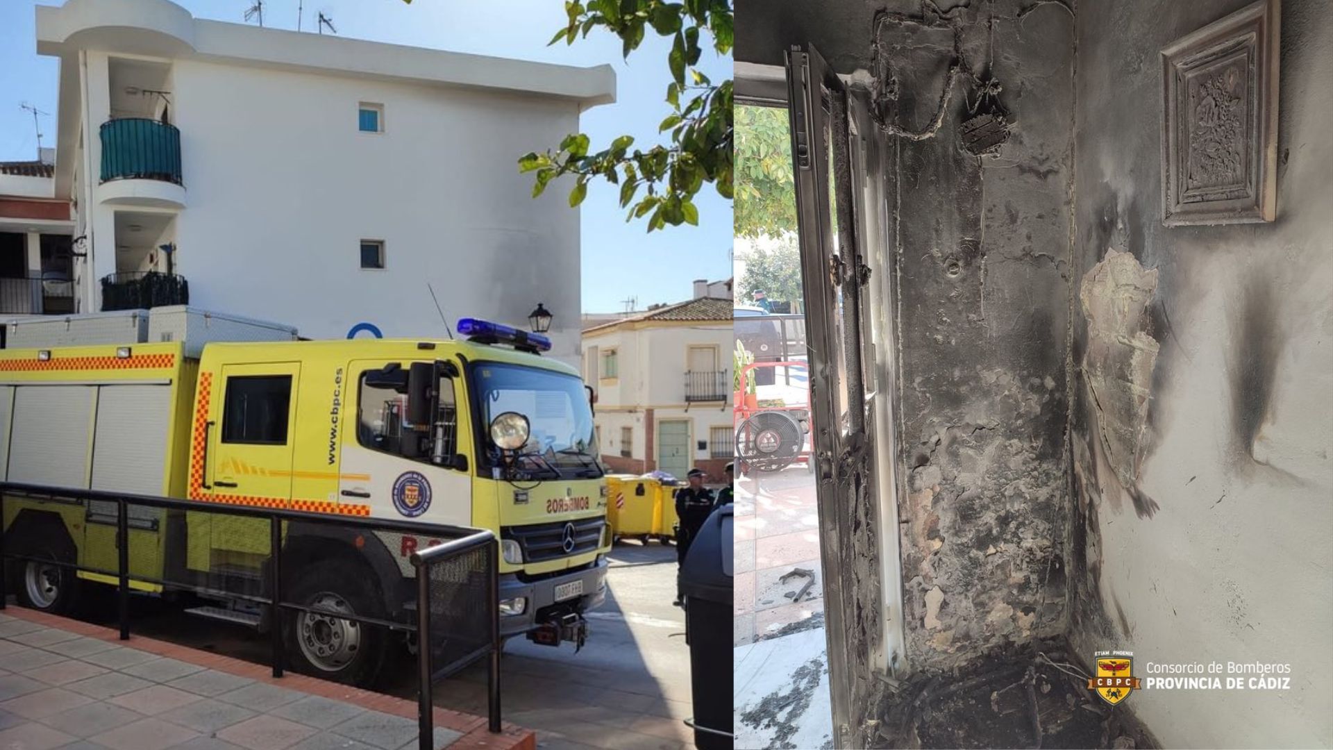 Sofocan un incendio de vivienda en Los Barrios