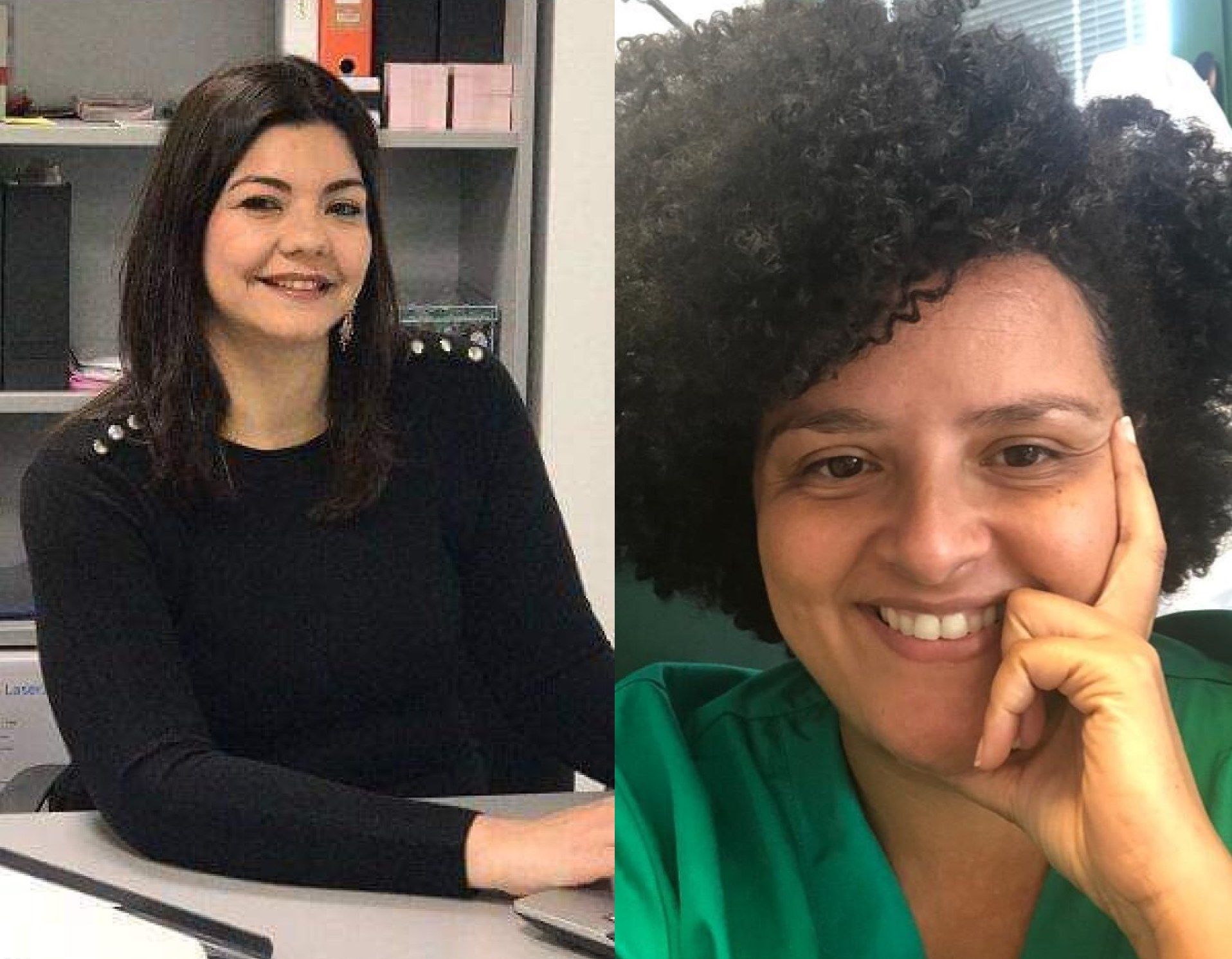 La doble discriminación de la mujer racializada: "Algunas todavía partimos desde menos cero". En esta imagen, a la izquierda, Macarena, mujer gitana que trabaja en lo social, y Leomary, de República Dominicana y que ejerce como médico en Algeciras.
