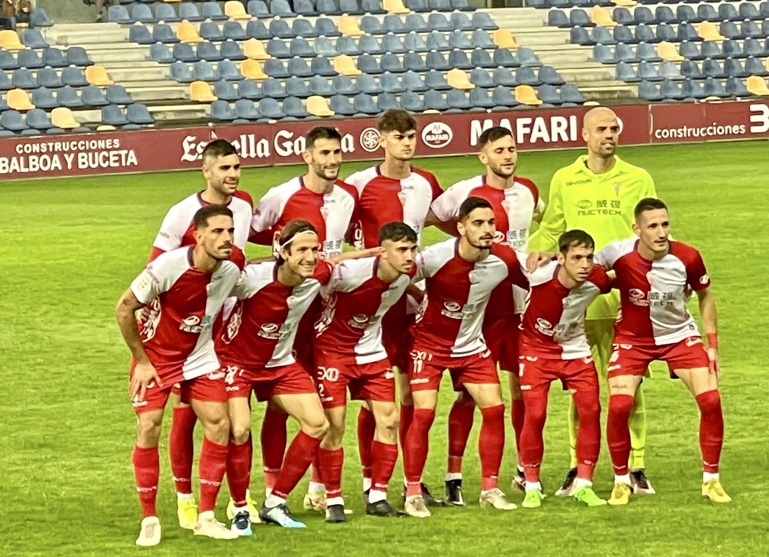 Once inicial del Algeciras CF en Pontevedra